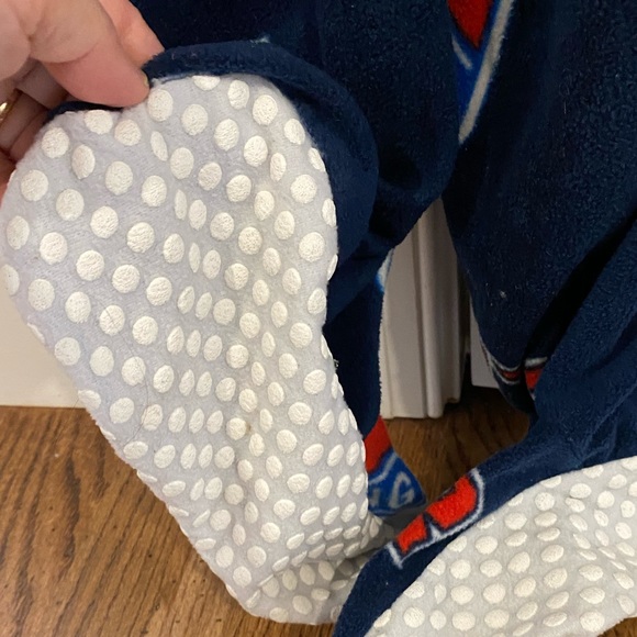 Adult Concepts Sport NHL New York Rangers Footed Union Suit Zip Up-Blue - Picture 8 of 8